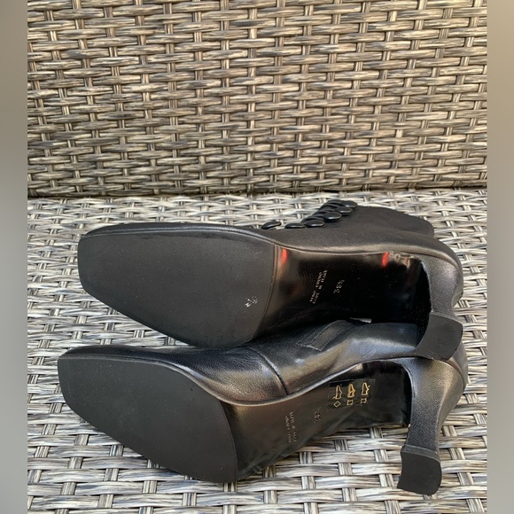 Alberto Zago Leather Button Details Ankle Boots, Size 38.5, Made In Italy NEW - Picture 8 of 9